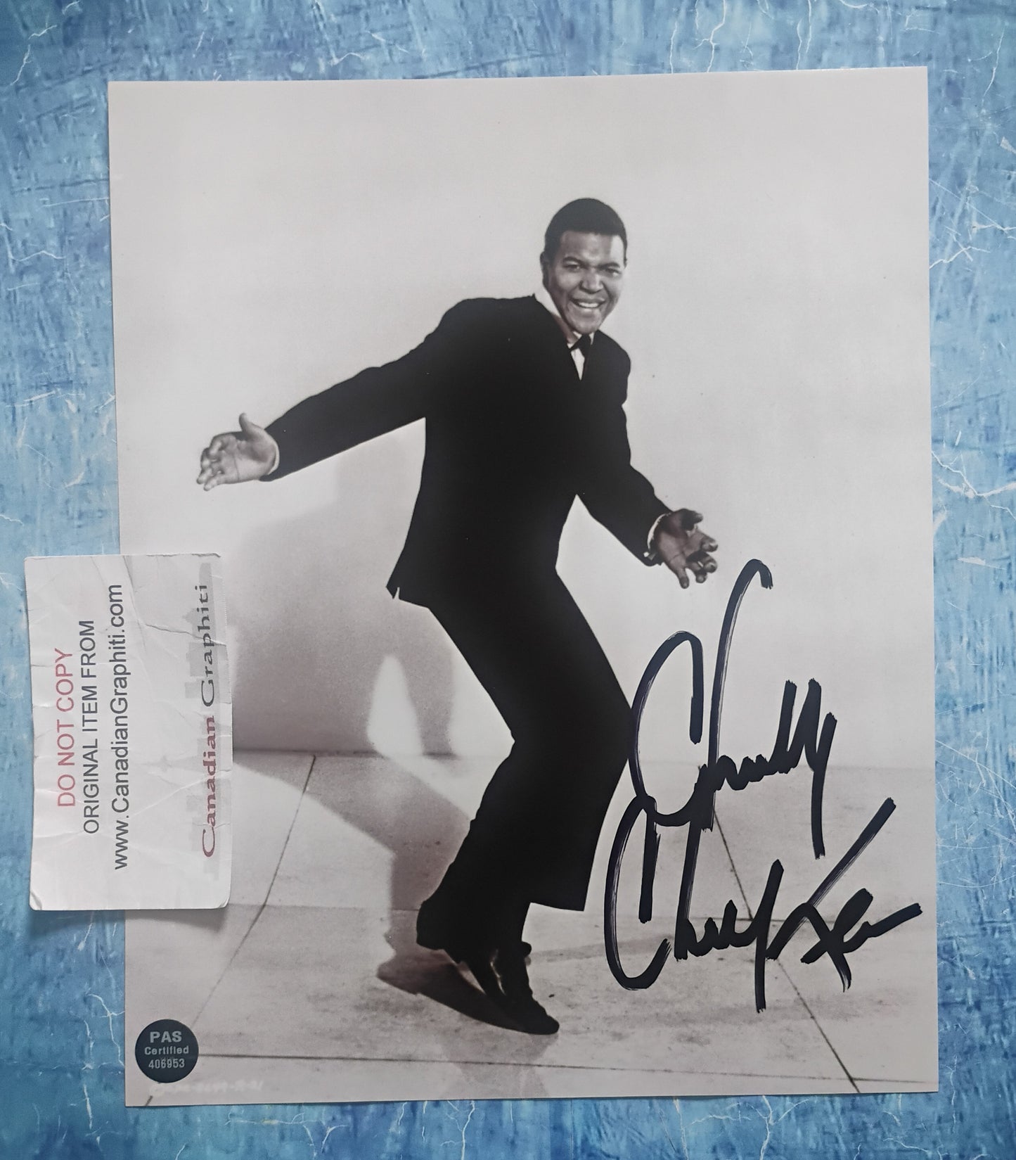 Chubby Checker Hand Signed Autograph 8x10 Photo COA