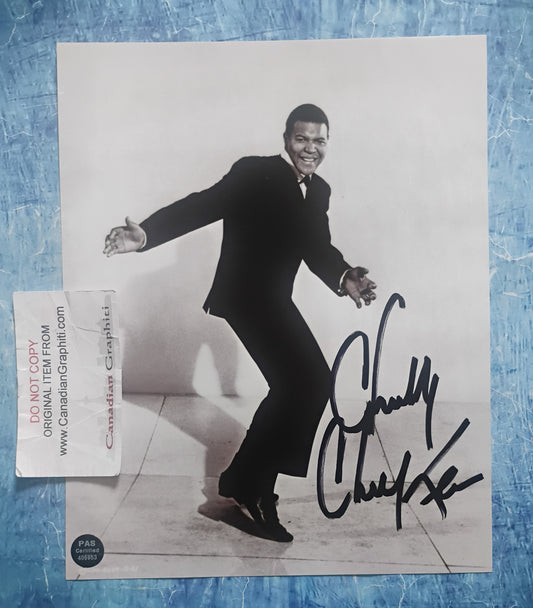 Chubby Checker Hand Signed Autograph 8x10 Photo COA
