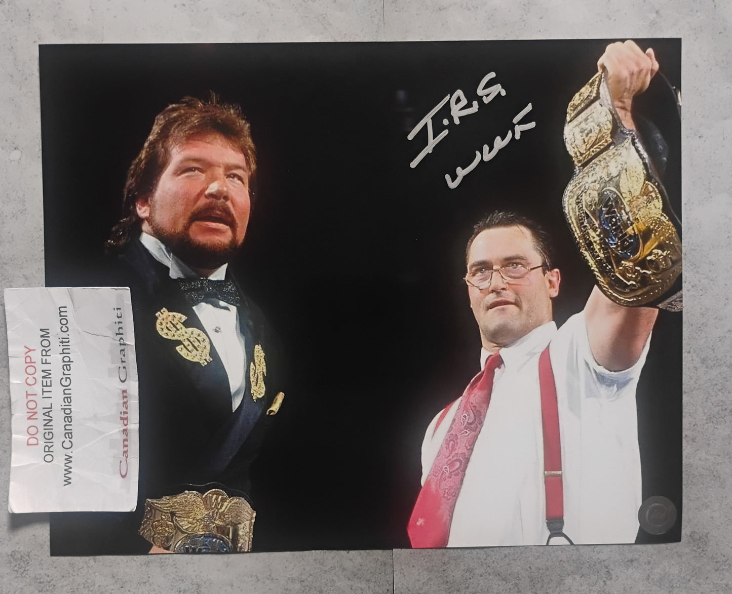 I.R.S. Mike Rotunda Hand Signed Autograph 8x10 Photo COA
