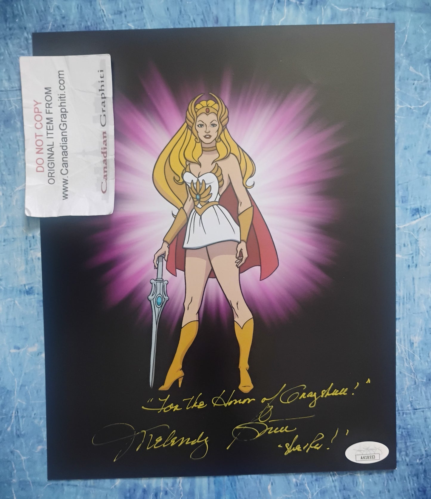 Melendy Britt Hand Signed Autograph 8x10 Photo JSA COA She-ra