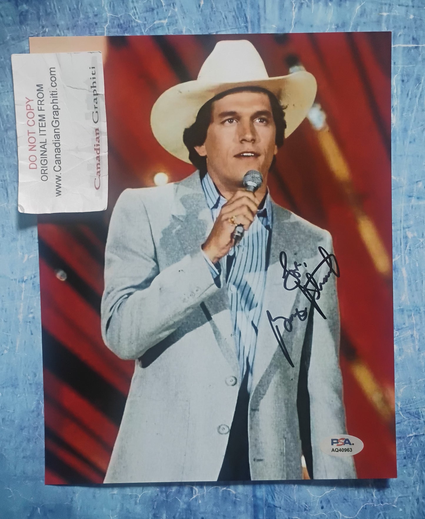 George Strait Hand Signed Autograph 8x10 Photo PSA COA