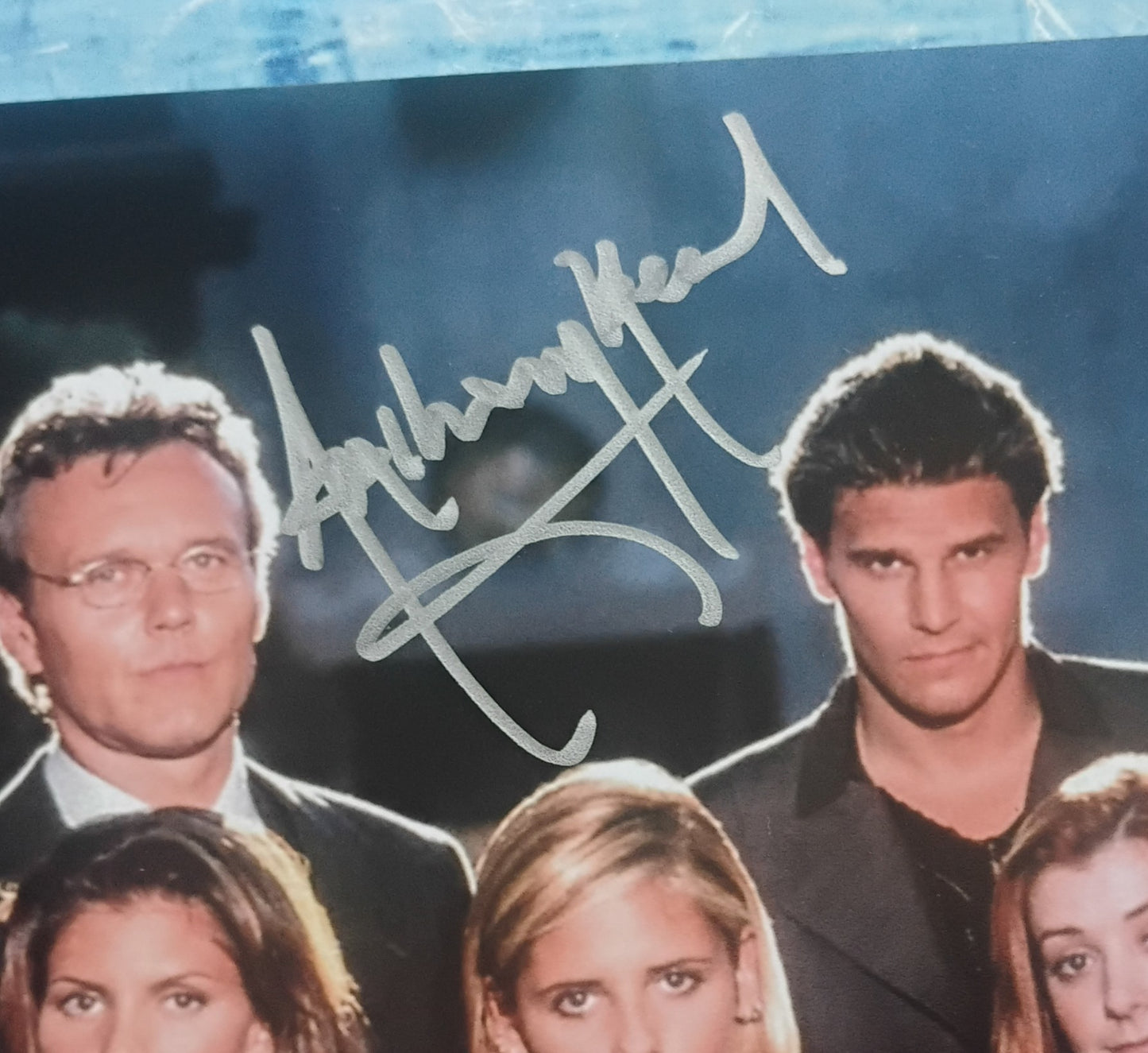 Buffy The Vampire Slayer 5x Cast Hand Signed Photo JSA COA Nicholas Brendon