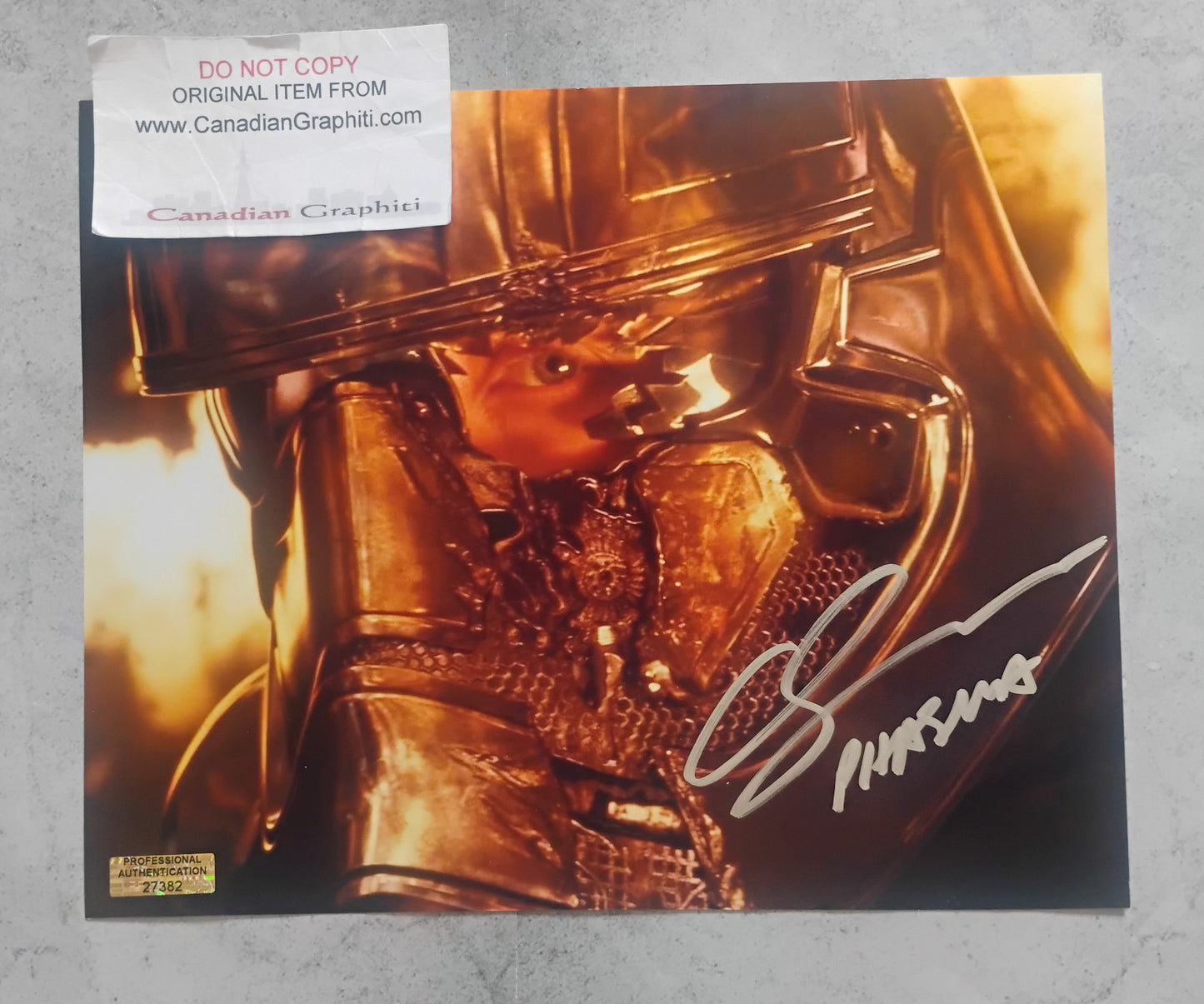 Gwendoline Christie Hand Signed Autograph 8x10 Photo COA Star Wars