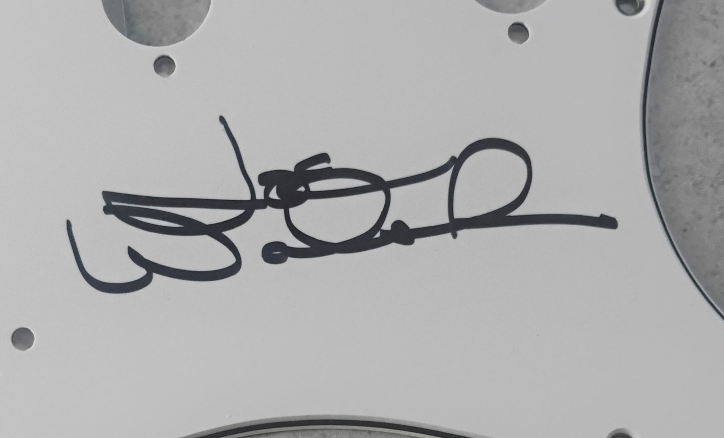 Joe Walsh Hand Signed Autograph Guitar Pick Guard COA The Eagles