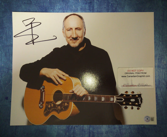 Pete Townshend Hand Signed Autograph 8x10 Photo BAS COA The Who