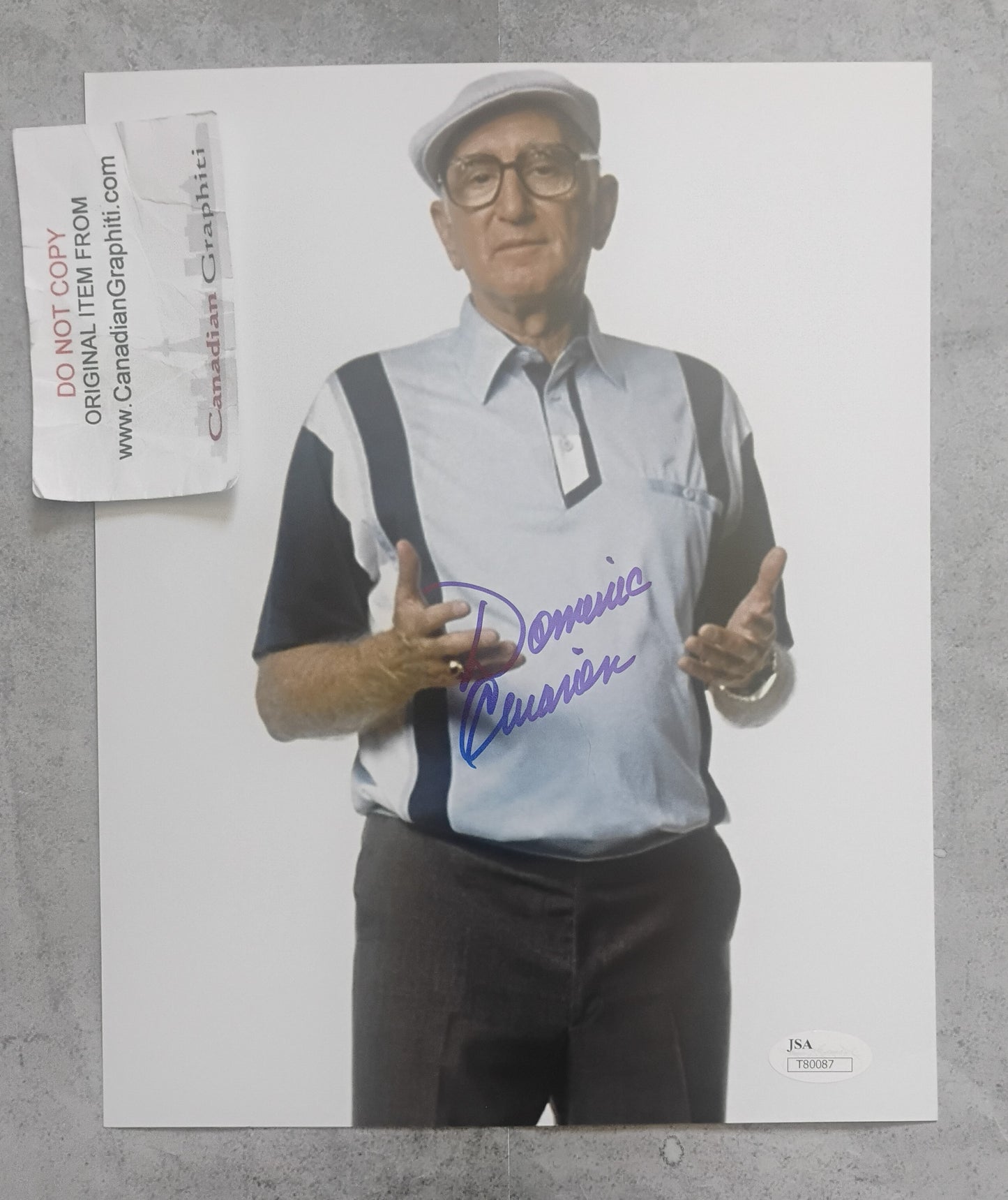 Dominic Chianese Hand Signed Autograph 8x10 Photo JSA COA The Sopranos