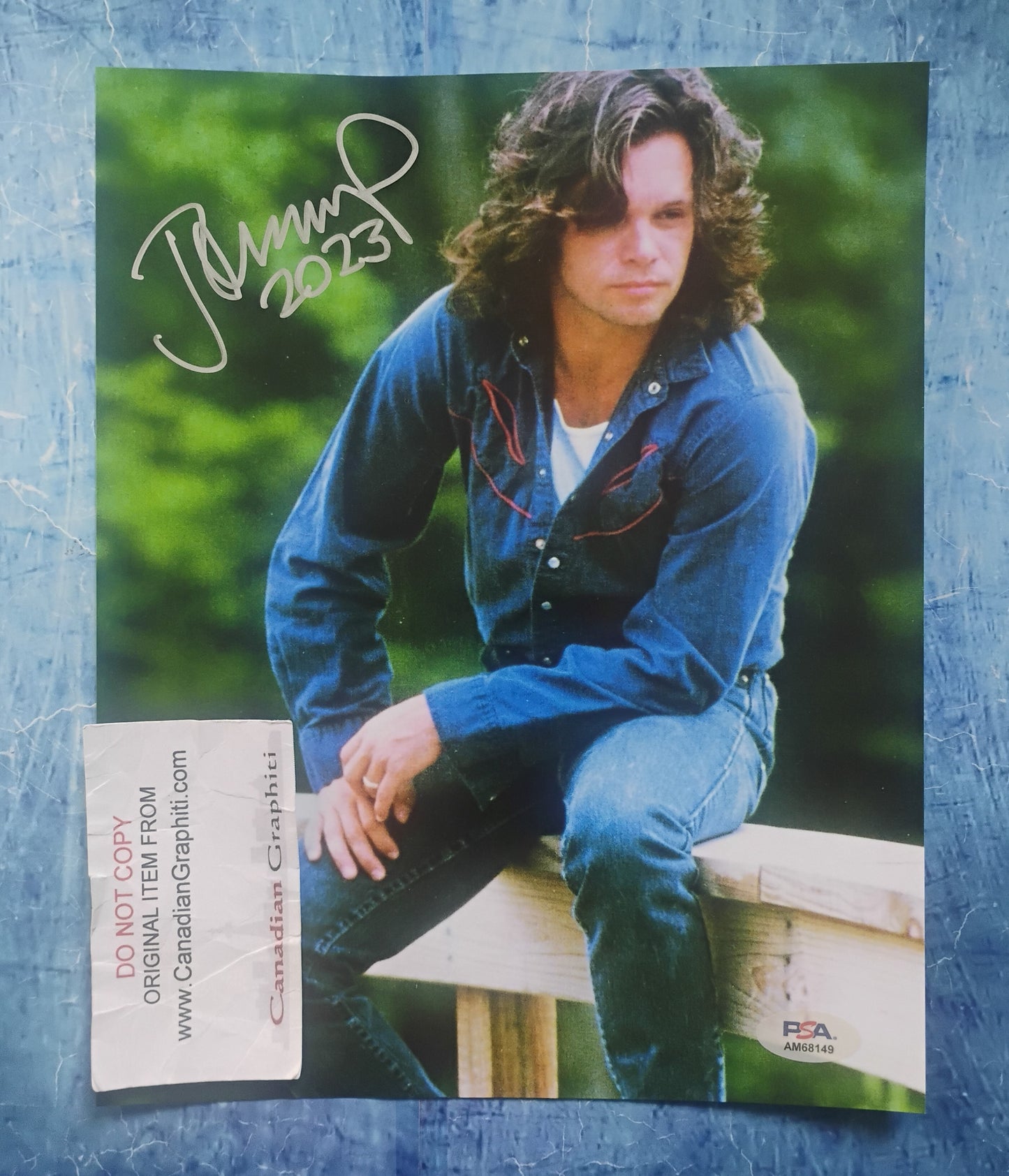 John Cougar Mellencamp Hand Signed Autograph 8x10 Photo PSA COA