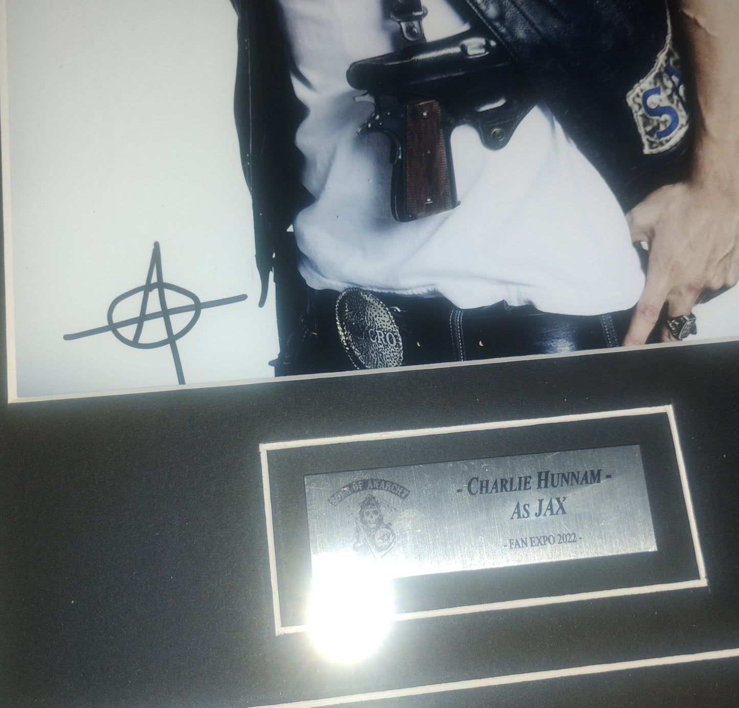 Charlie Hunnam Hand Signed Autograph Photo Framed COA Sons Of Anarchy