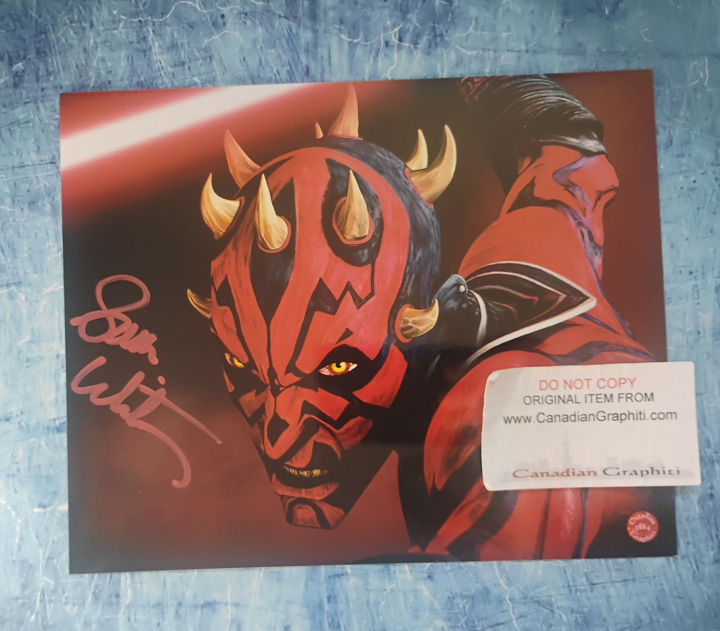 Sam Witwer Hand Signed Autograph 8x10 Photo OPix COA Star Wars Darth Maul