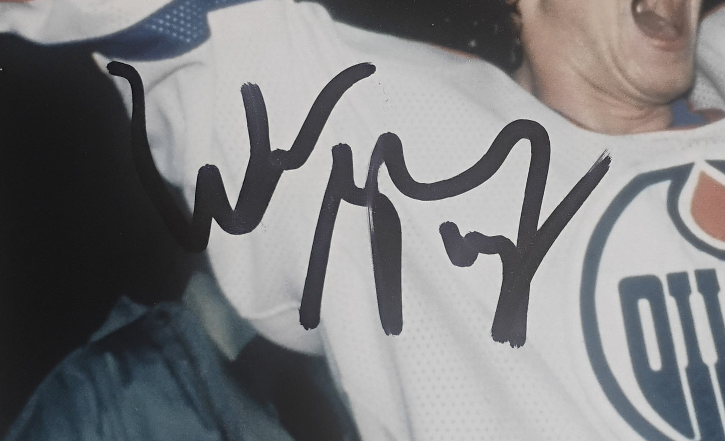 Wayne Gretzky Hand Signed Autograph Photo BAS COA Edmonton Oilers