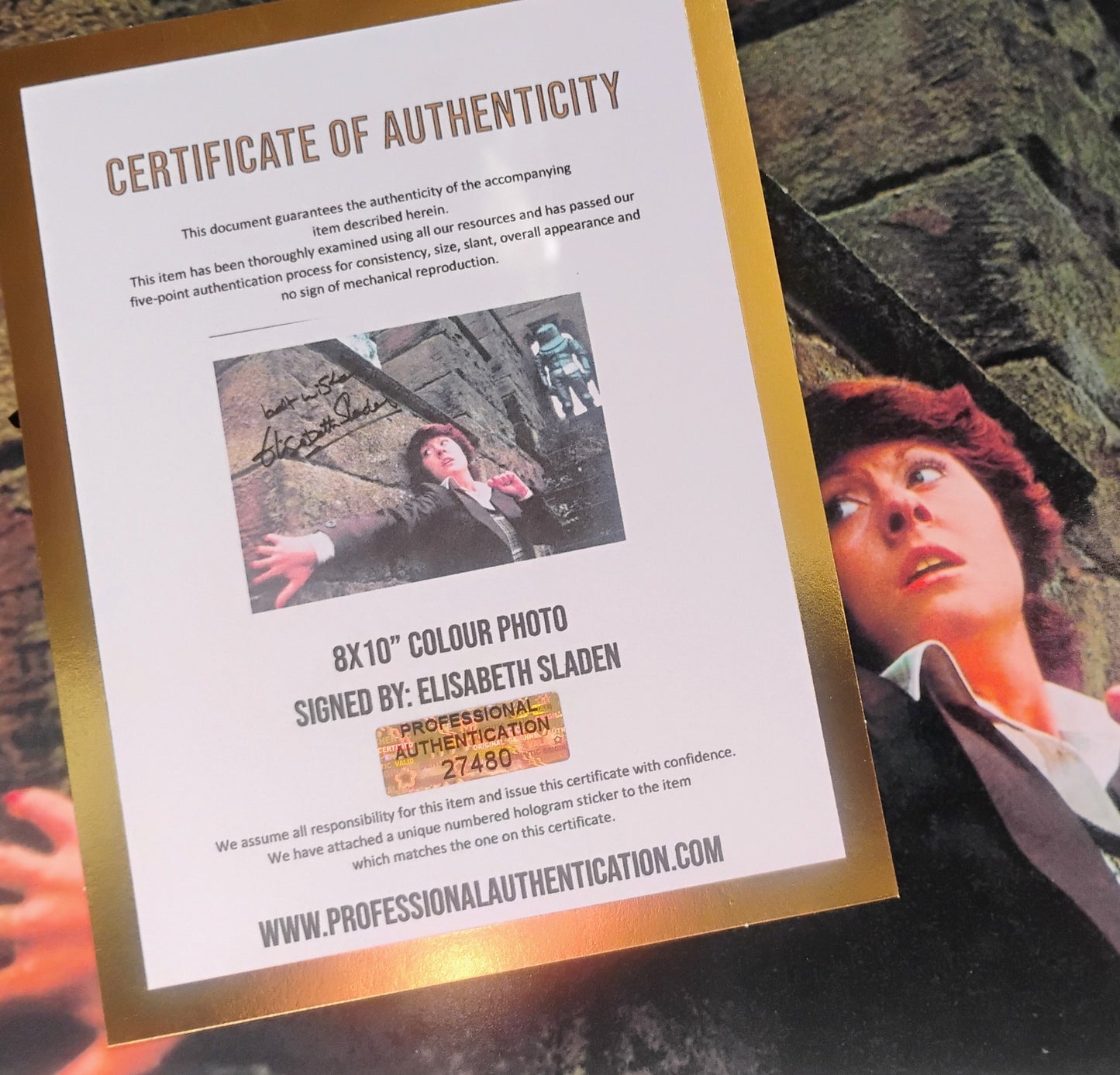 Elisabeth Sladen Hand Signed Autograph 8x10 Photo COA Doctor Who