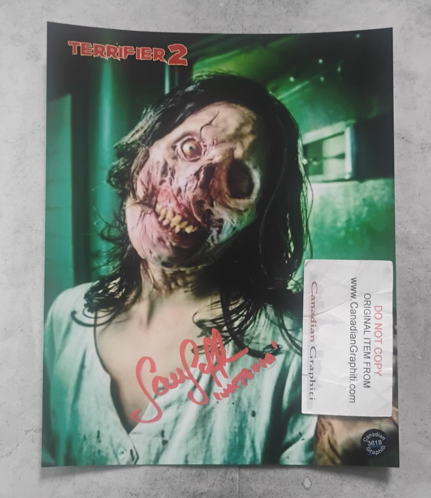 Samantha Scaffidi Hand Signed Autograph 8x10 Photo COA Terrifier