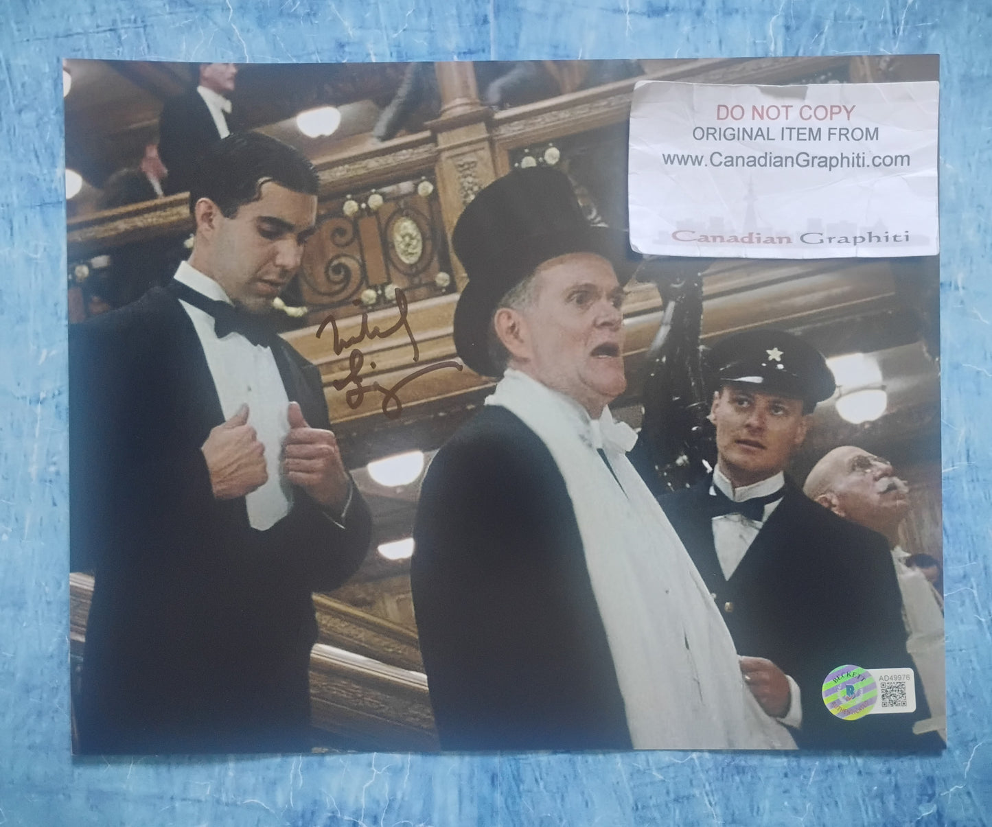 Michael Ensign Hand Signed Autograph 8x10 Photo BAS COA Titanic