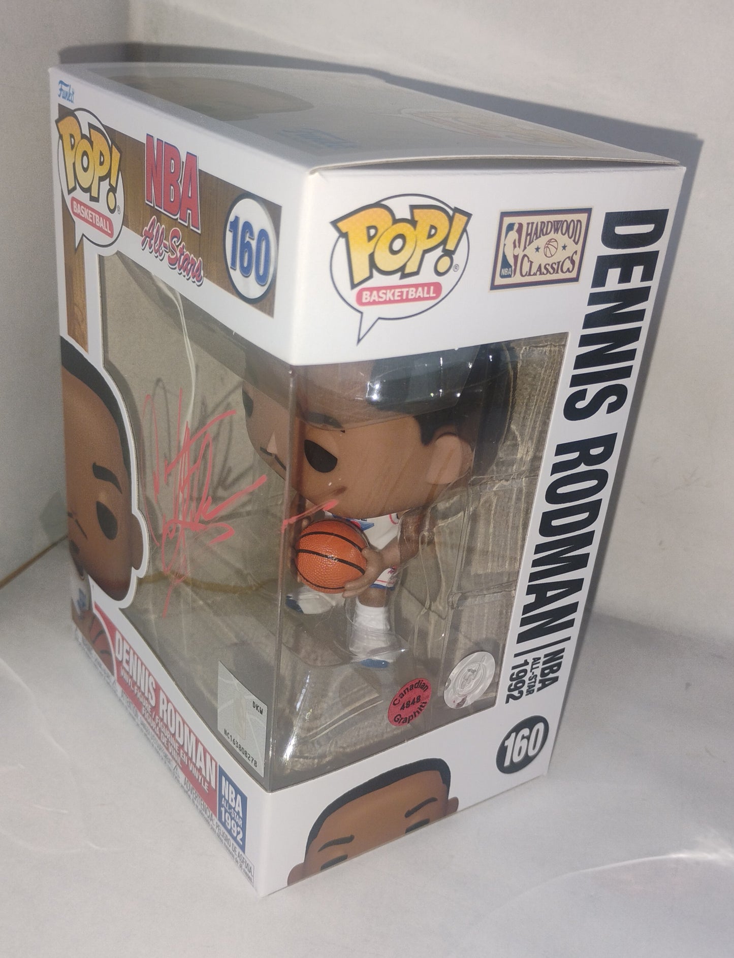 Dennis Rodman Hand Signed Autograph Funko Pop Figure COA Chicago Bulls