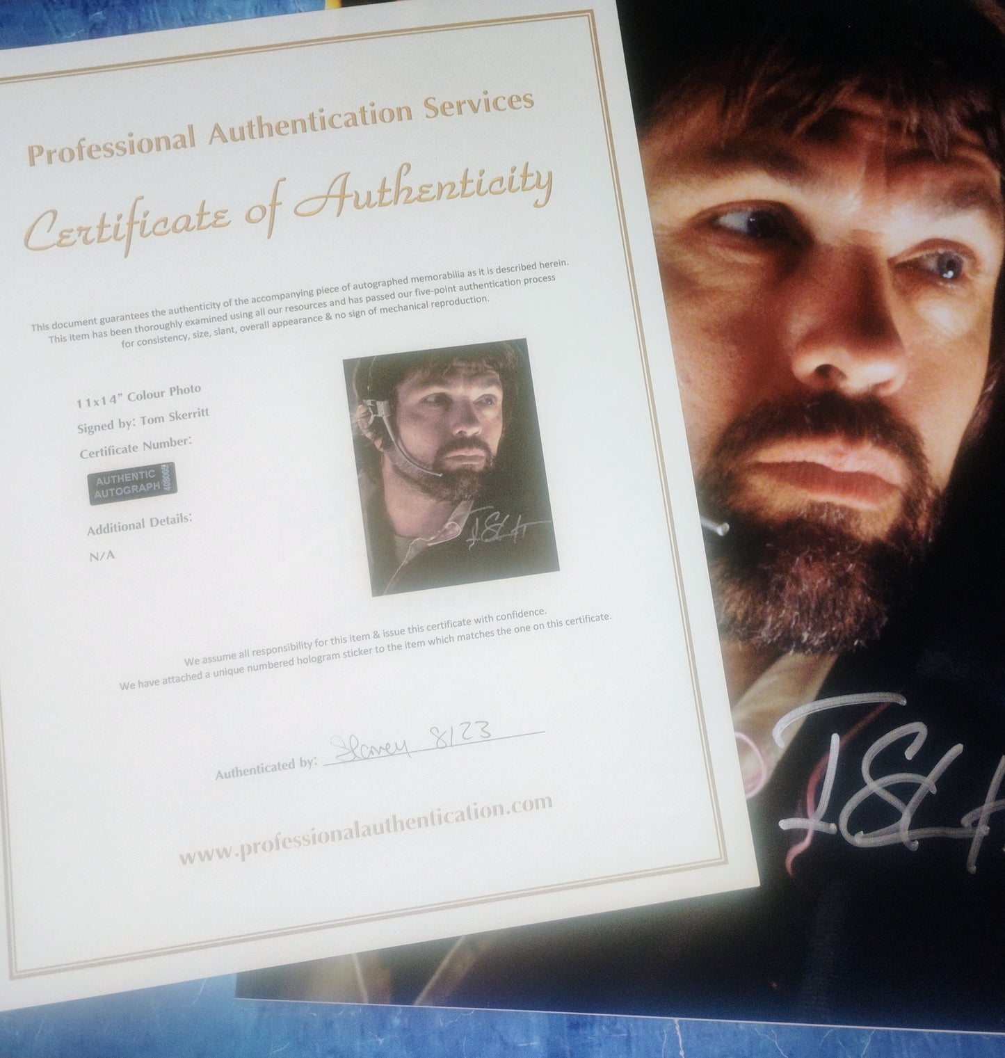 Tom Skerritt Hand Signed Autograph 11x14 Photo COA Alien