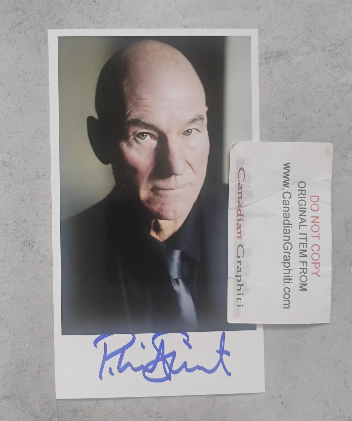 Patrick Stewart Hand Signed Autograph Photo COA