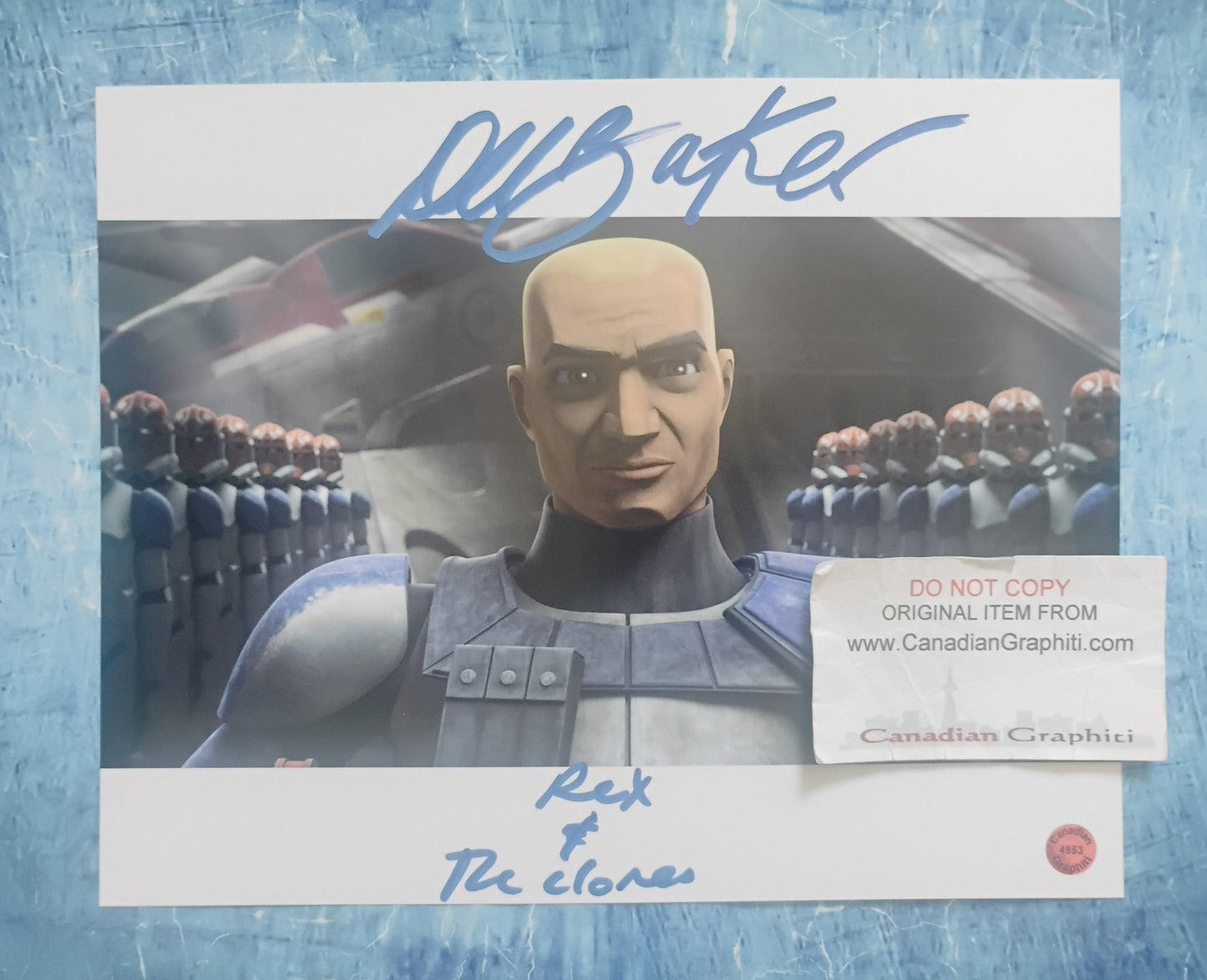 Dee Bradley Baker Hand Signed Autograph 8x10 Photo COA Star Wars