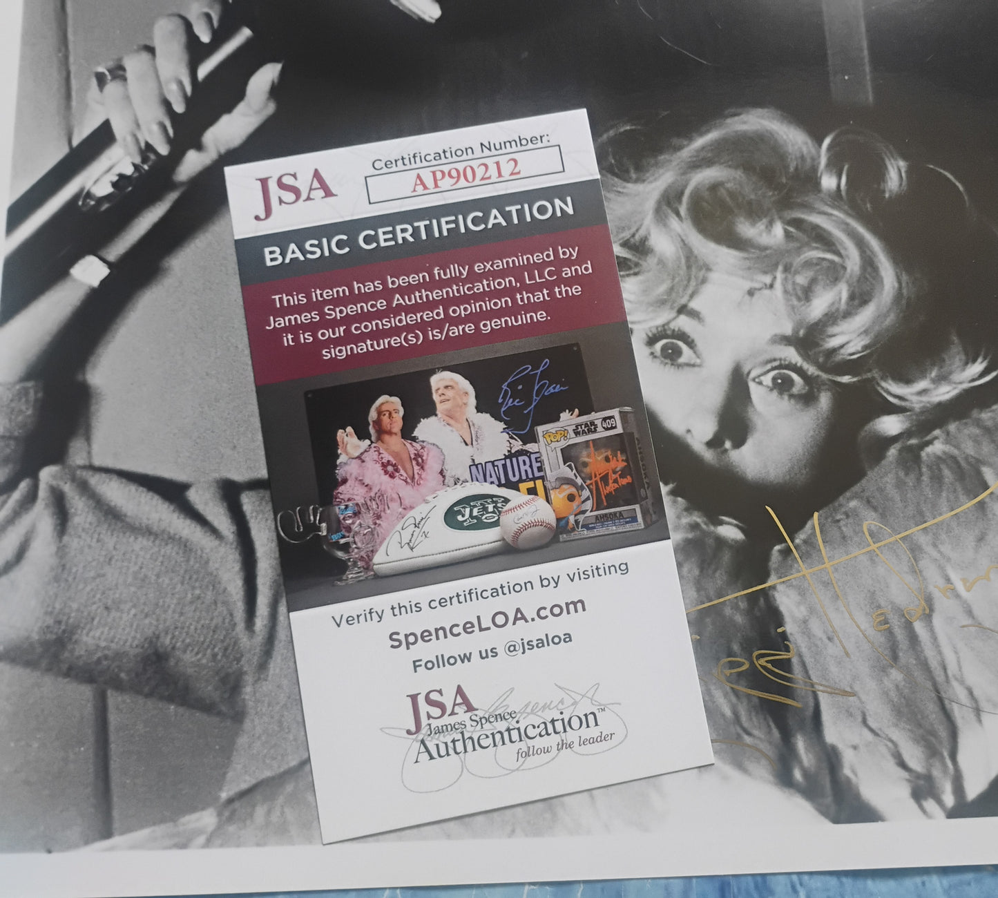 Tippi Hedren Hand Signed Autograph 8x10 Photo JSA COA The Birds