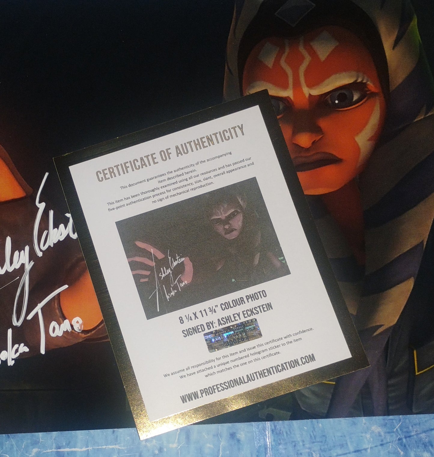 Ashley Eckstein Hand Signed Autograph Photo COA Star Wars Clone Wars