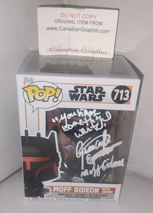 Giancarlo Esposito Hand Signed Autograph Funko Pop COA Star Wars Moff Gideon