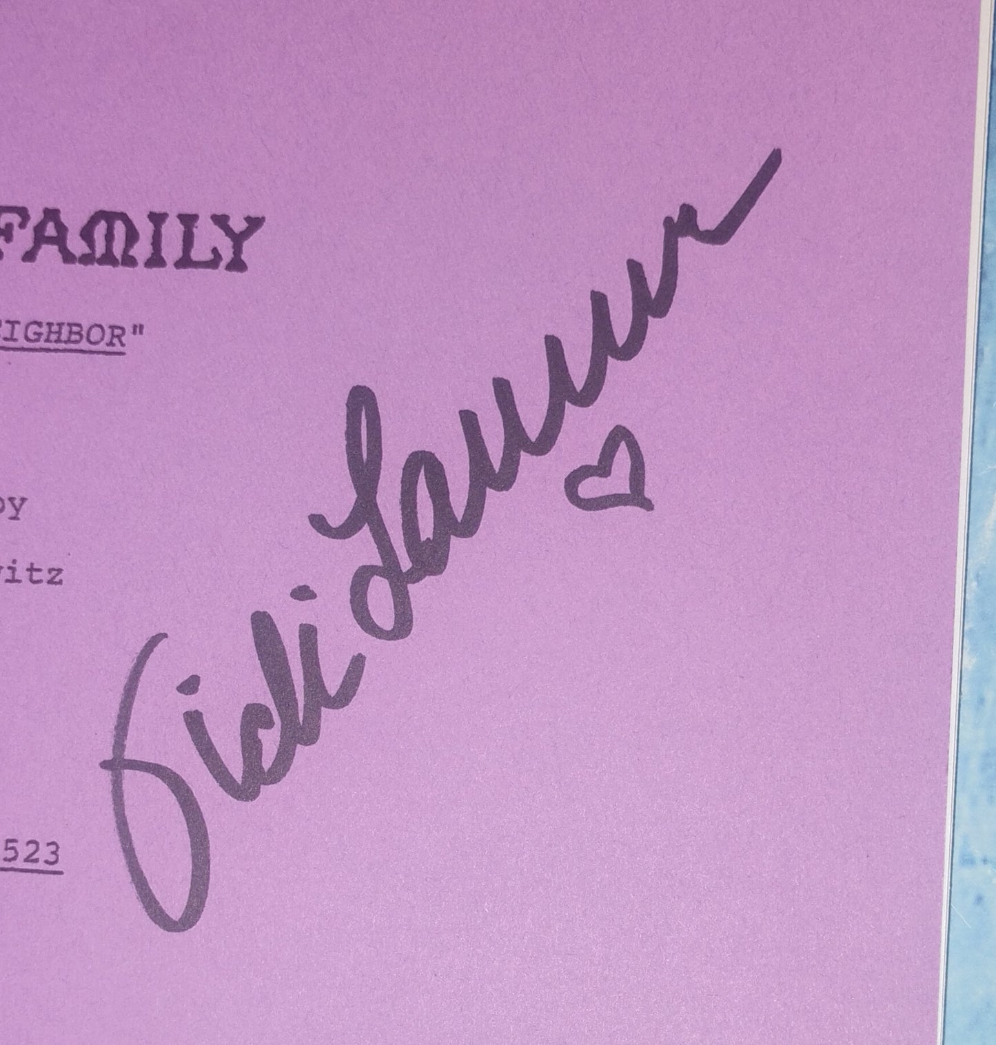 Vicki Lawrence Hand Signed Autograph Mama's Family Script COA