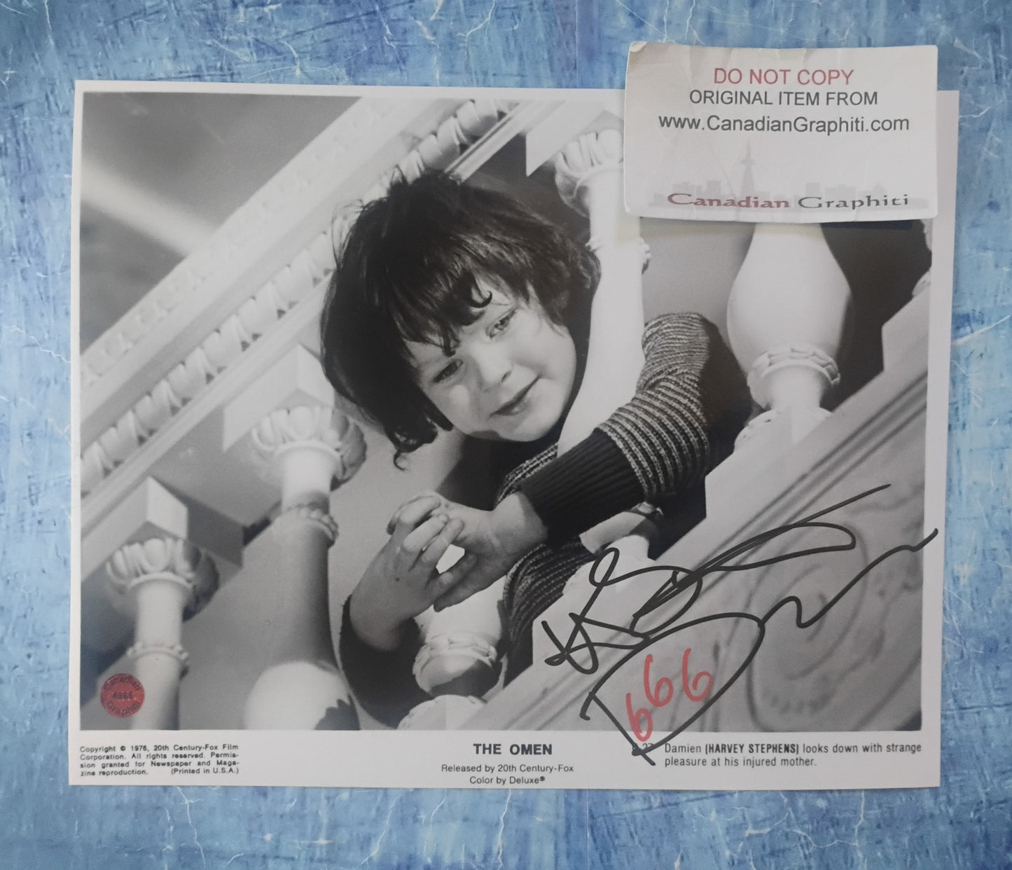 Harvey Stephens Hand Signed Autograph 8x10 Photo COA The Omen