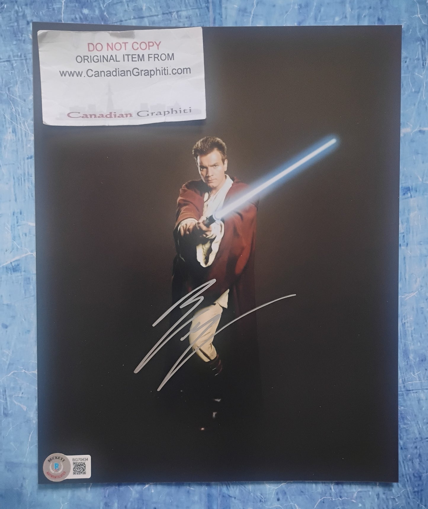 Ewan McGregor Hand Signed Autograph 8x10 Photo BAS COA Star Wars