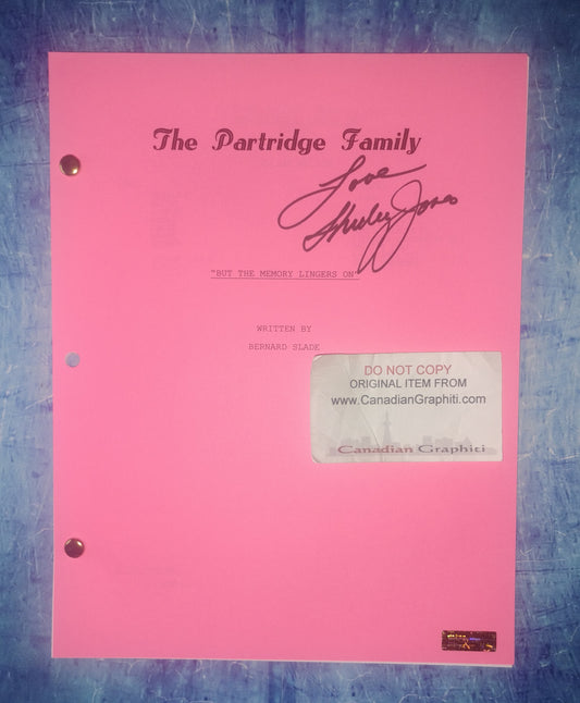 Shirley Jones Hand Signed Autograph The Partridge Family Script COA