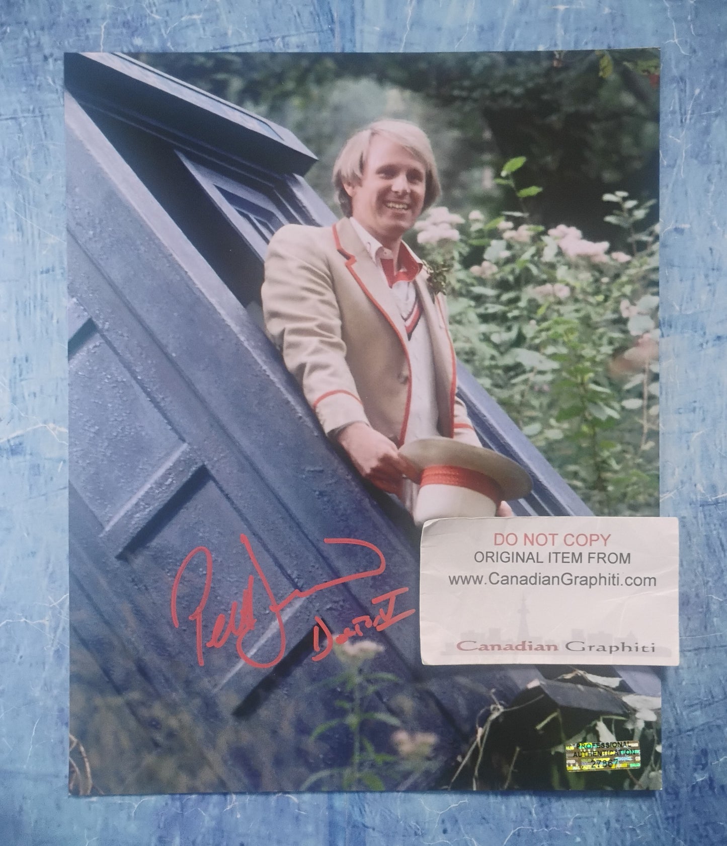 Peter Davison Hand Signed Autograph 8x10 Photo COA Doctor Who