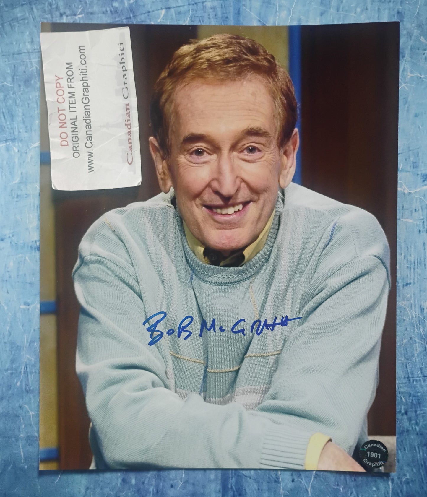 Bob McGrath Hand Signed Autograph 8x10 Photo COA Sesame Street
