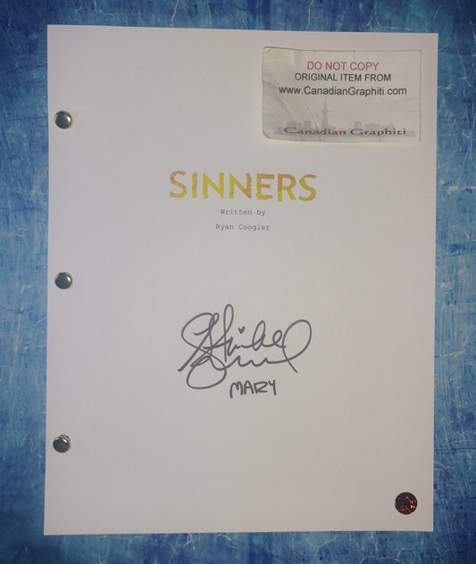 Hailee Steinfeld Hand Signed Autograp lh Sinners Script COA