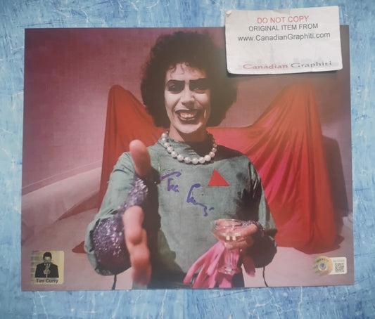 Tim Curry Hand Signed Autograph Photo BAS Rocky Horror Picture Show