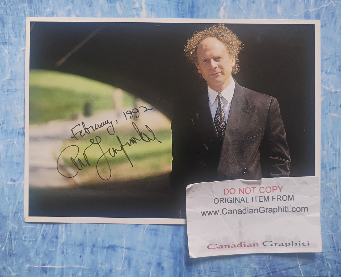 Art Garfunkel Hand Signed Autograph Photo JSA COA