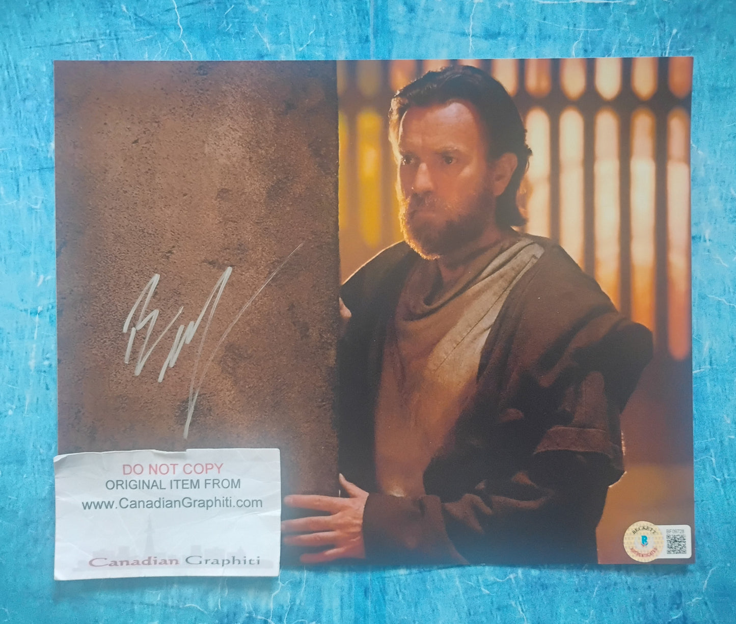 Ewan McGregor Hand Signed Autograph 8x10 Photo BAS COA Star Wars