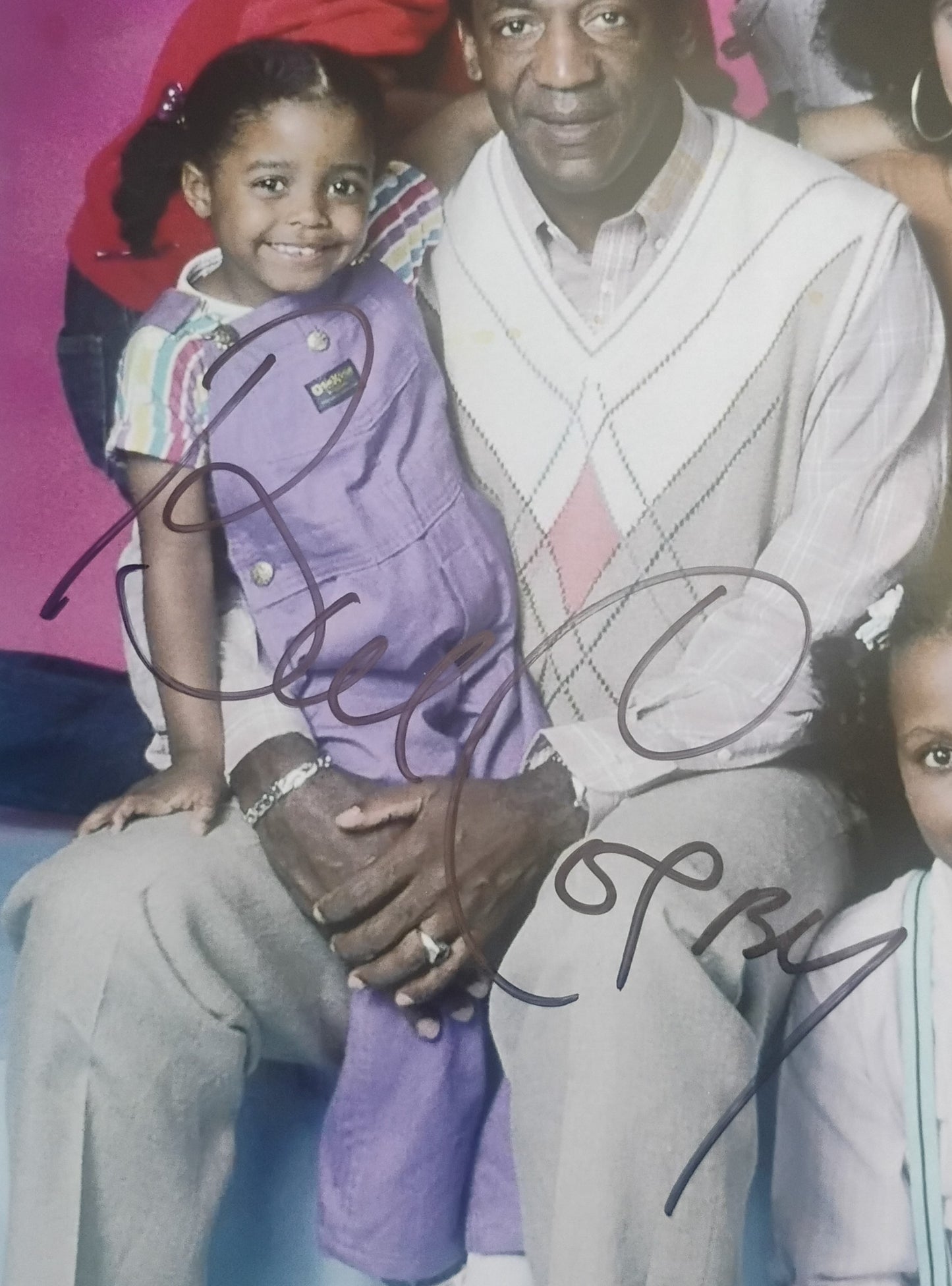 Bill Cosby, Lisa Bonet & Malcolm-Jamal Waner Hand Signed Autograph 8x10 Photo COA
