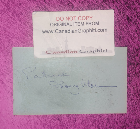 Patrick Throughton Hand Signed Autograph Index Card COA Doctor Who