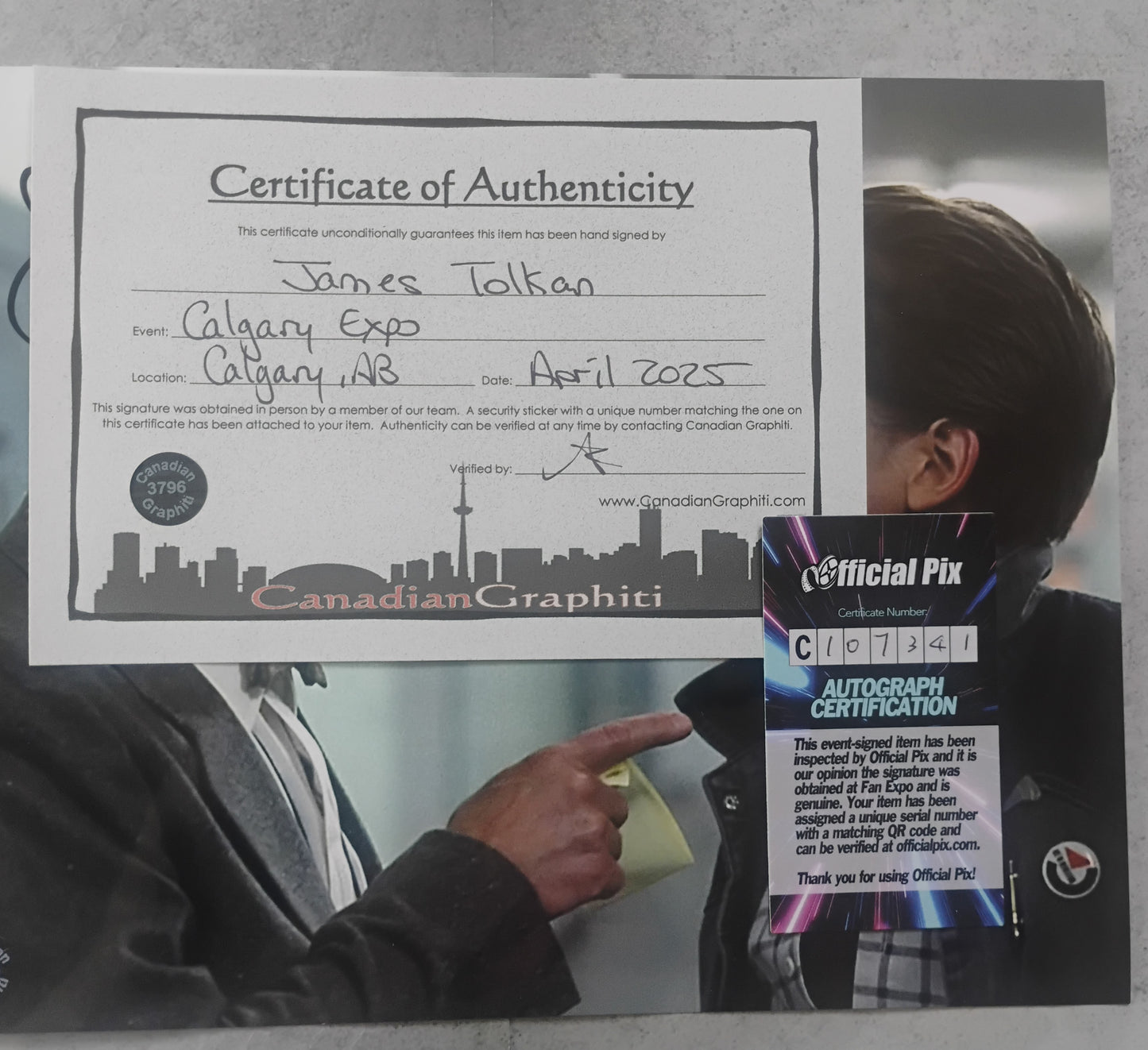 James Tolkan Hand Signed Autograph 8x10 Photo OPix COA Back To The Future