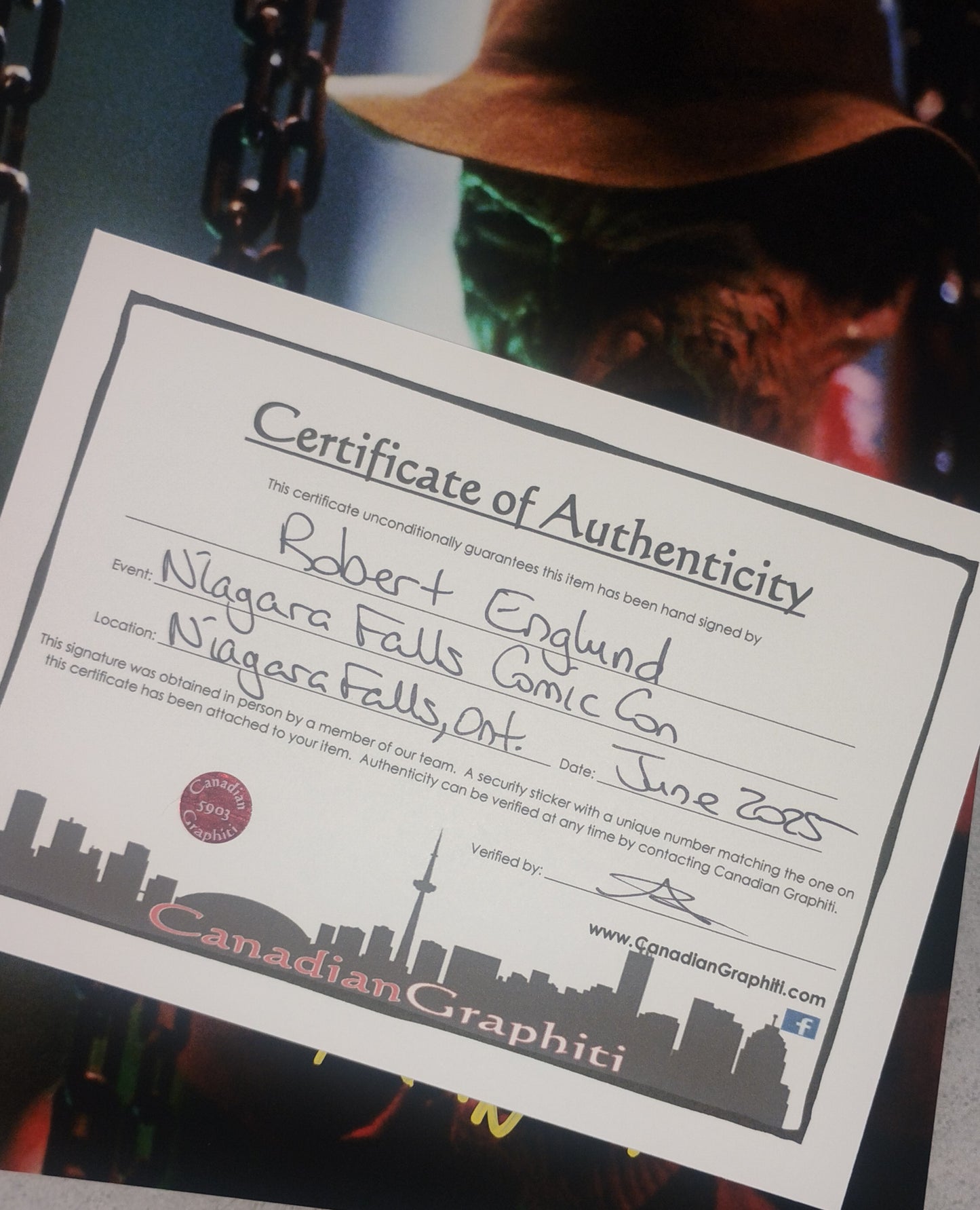 Robert Englund Hand Signed Autograph 8x10 Photo COA Nightmare On Elm Street