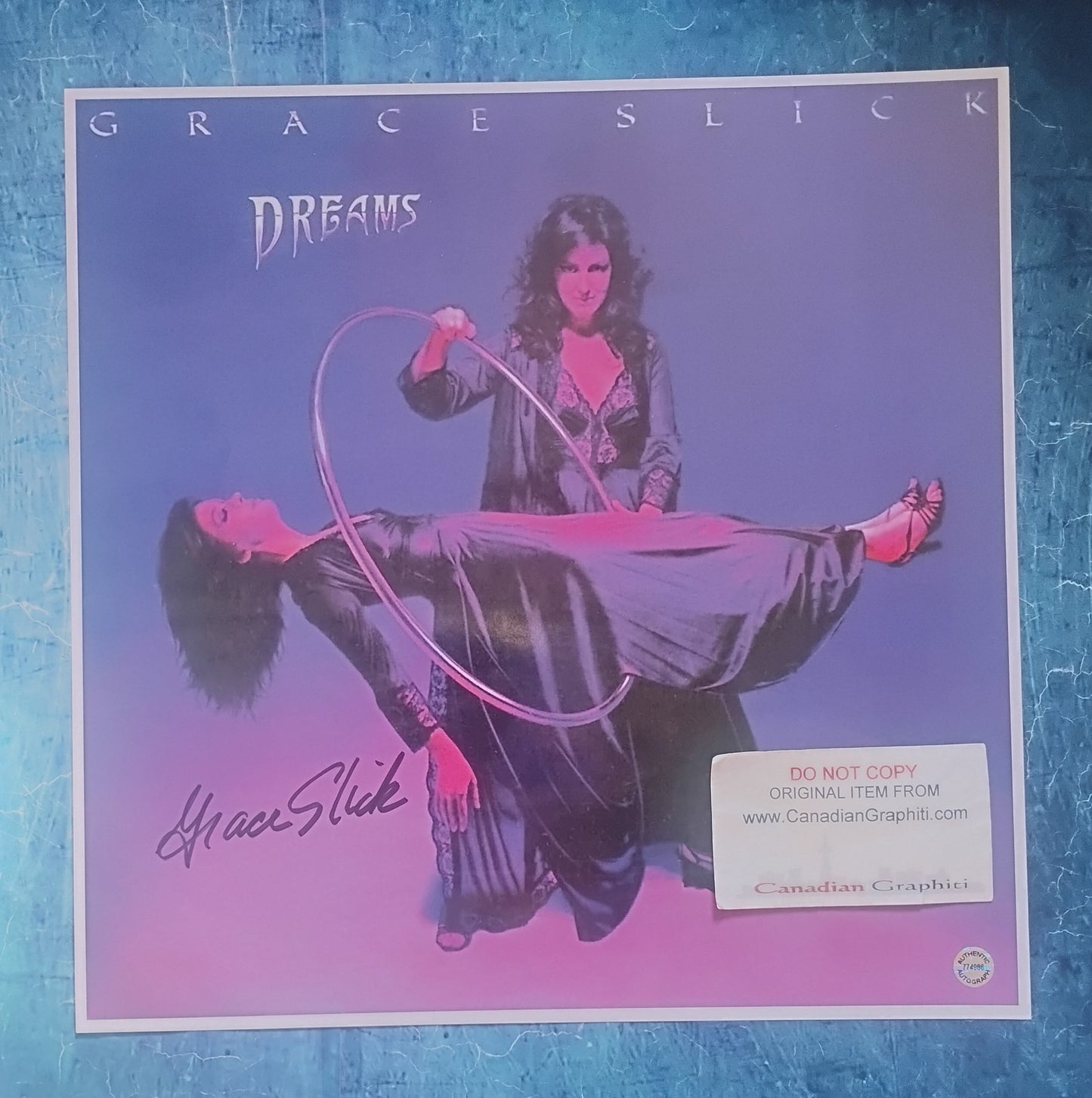 Grace Slick Hand Signed Autograph 12x12 Photo COA