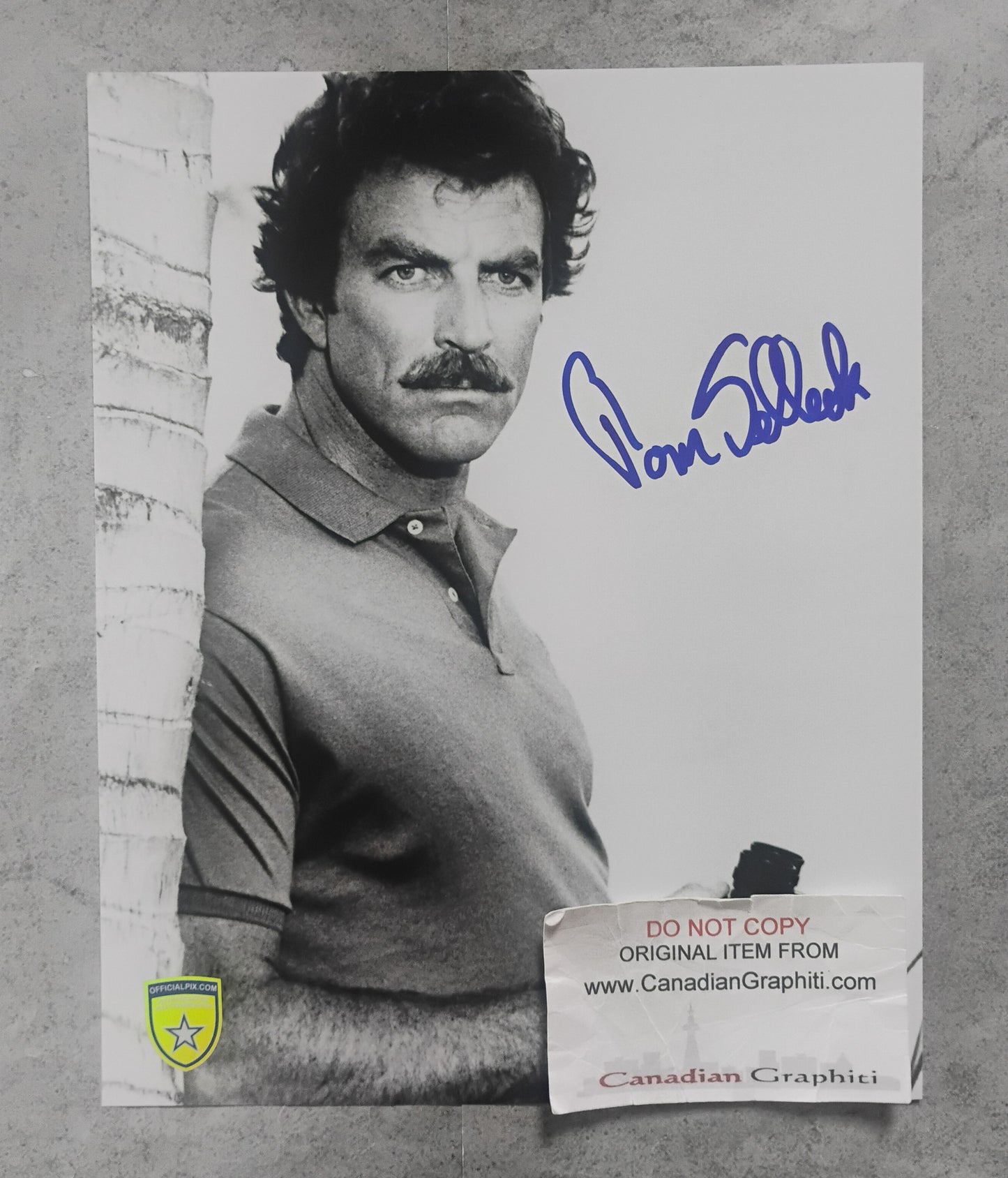 Tom Selleck Hand Signed Autograph 8x10 Photo OPix COA Magnum P.I.