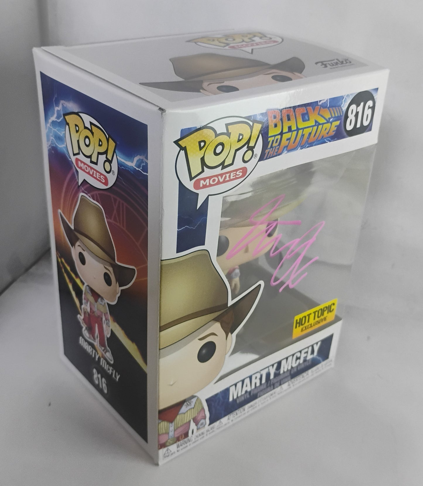 Michael J Fox Hand Signed Autograph Marty McFly Funko Pop COA Back To The Future