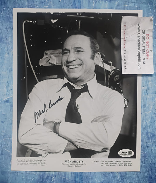 Mel Brooks Hand Signed Autograph 8x10 Photo JSA COA