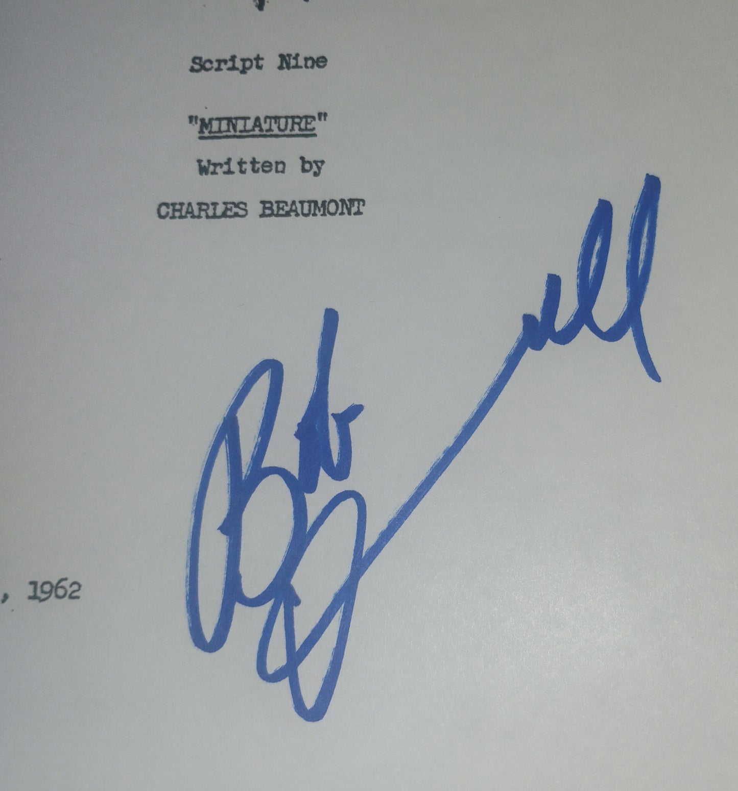 Robert Duvall Hand Signed Autograph Twilight Zone Script COA
