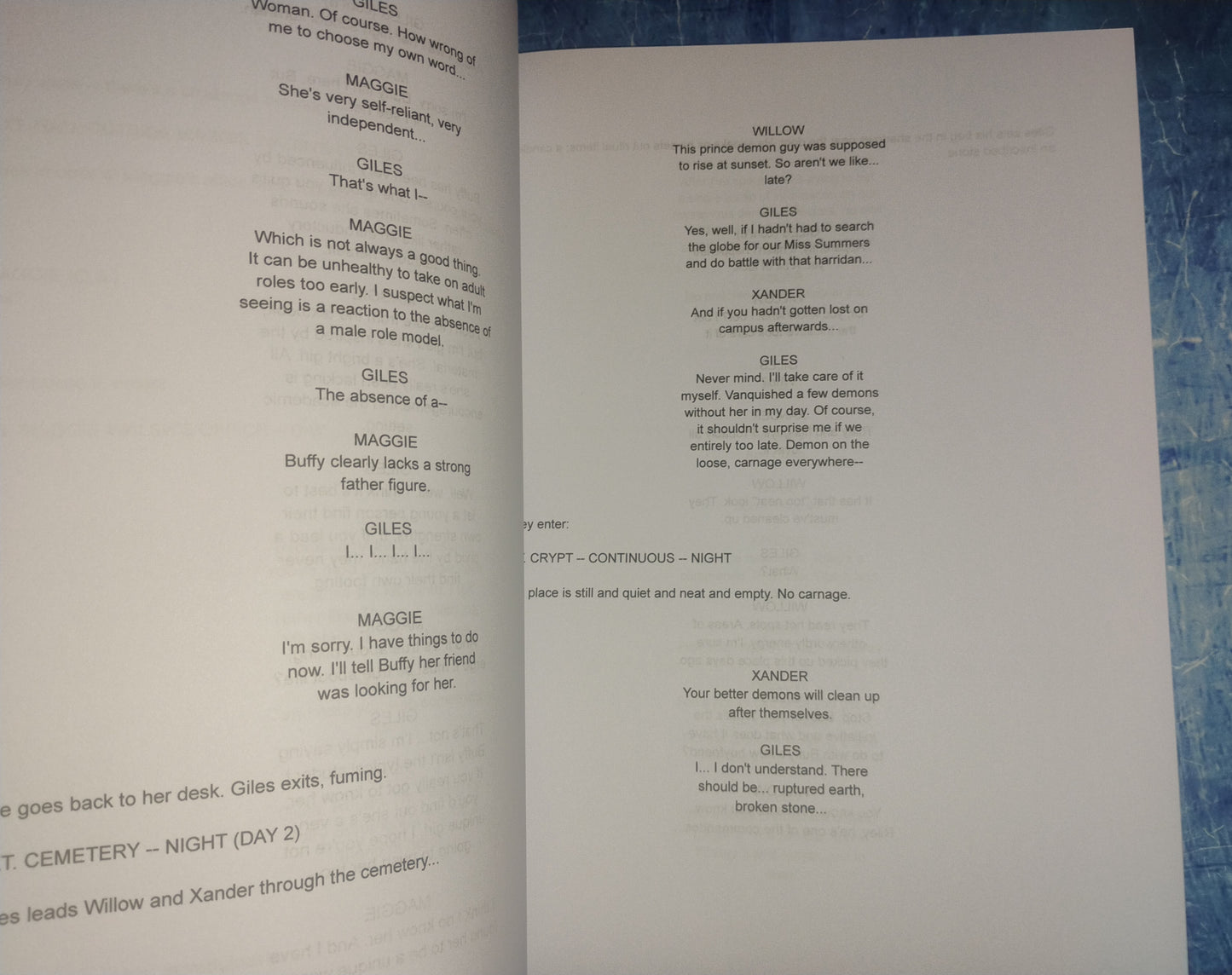 Anthony Head Hand Signed Autograph Buffy The Vampire Slayer Script COA