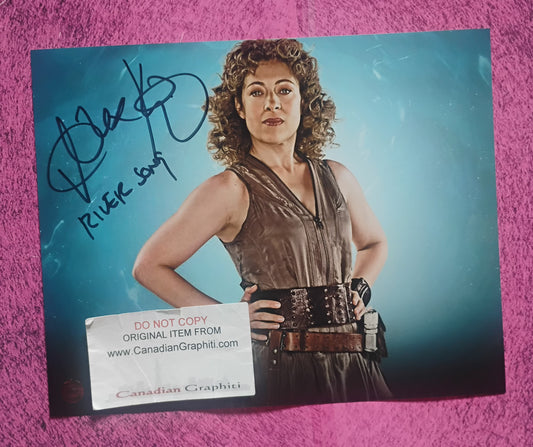 Alex Kingston Hand Signed Autograph 8x10 Photo COA Doctor Who