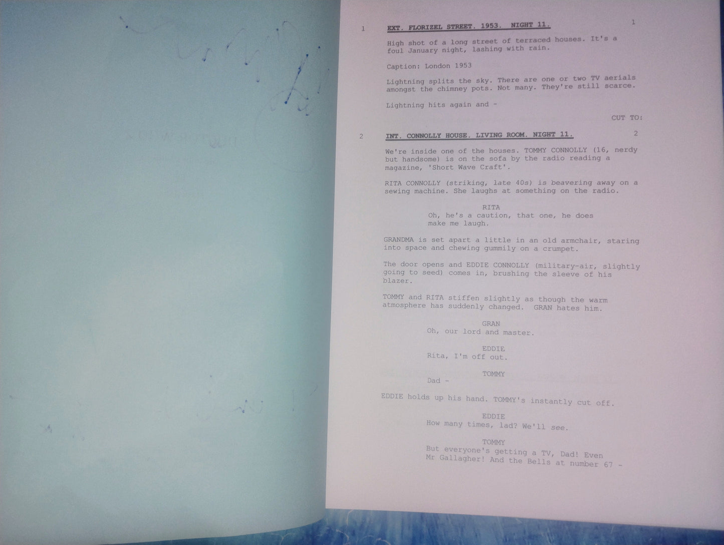 Billie Piper & David Tennant Hand Signed Autograph Doctor Who Script COA