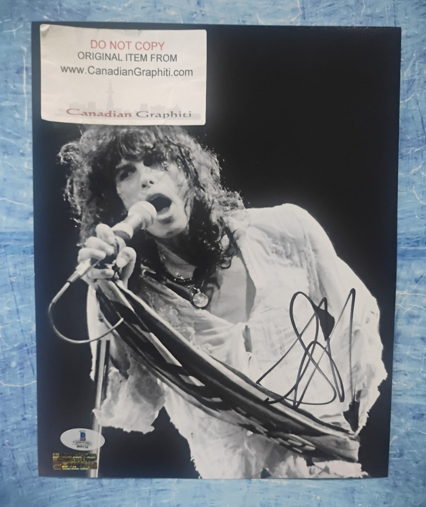 Steven Tyler Hand Signed Autograph 8x10 Photo BAS COA Aerosmith