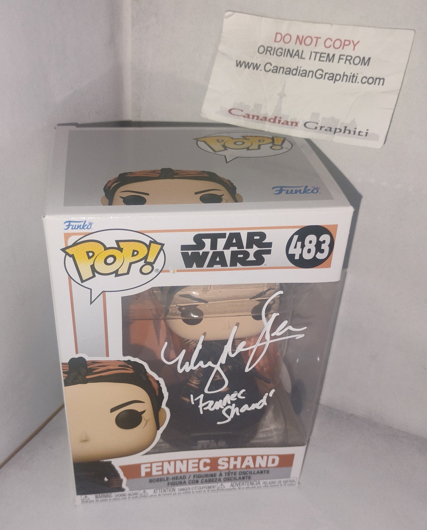 Ming-Na Wen Hand Signed Autograph Funko Pop JSA COA Star Wars Fennec Shand
