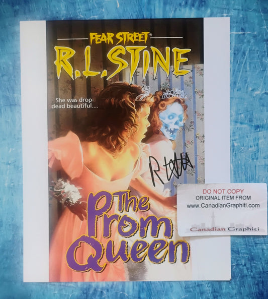 R.L. Stine Hand Signed Autograph 8x10 Photo COA Fear Street