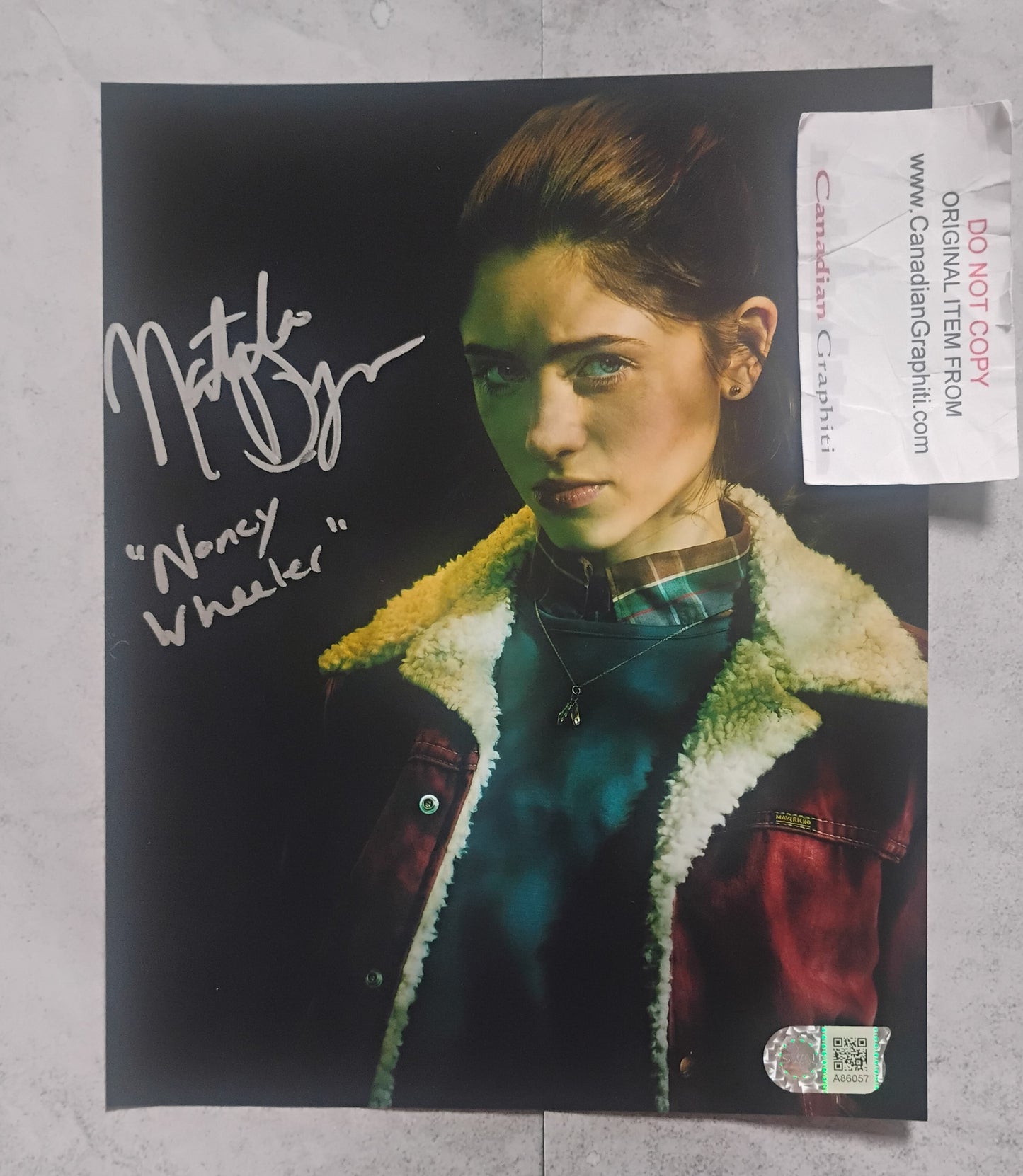 Natalia Dyer Hand Signed Autograph 8x10 Photo SWAU COA Stranger Things